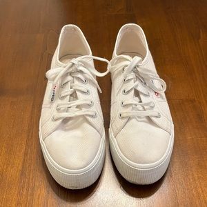 Superga platform canvas sneakers